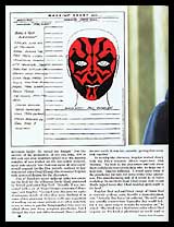 Page 30: Darth Maul makeup guide